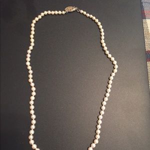 Pearl necklace.